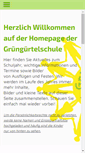 Mobile Screenshot of gruenguertelschule.de
